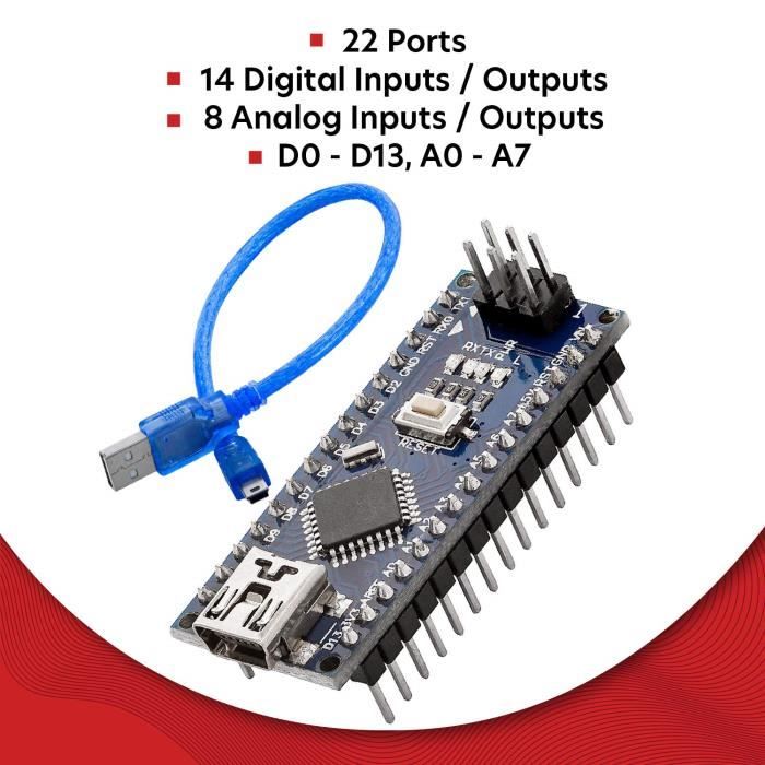 25 X Mini Az-Atmega328-Board Card V3.0 Ch340 Atmega328P Version À Puce ...