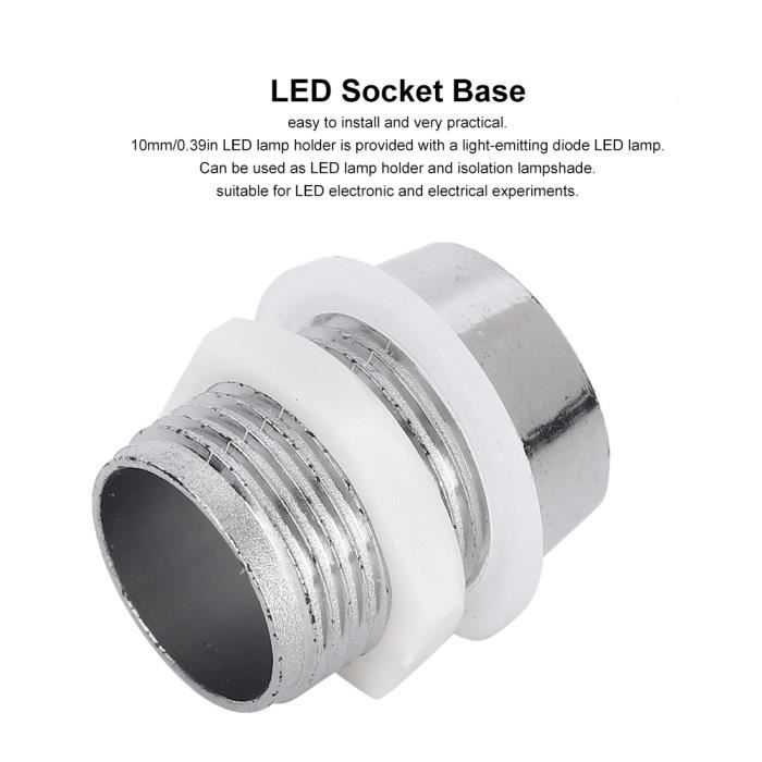 Led Support Insert Supports LED - VBESTLIFE - 50 pièces - Argent - Installation facile ...
