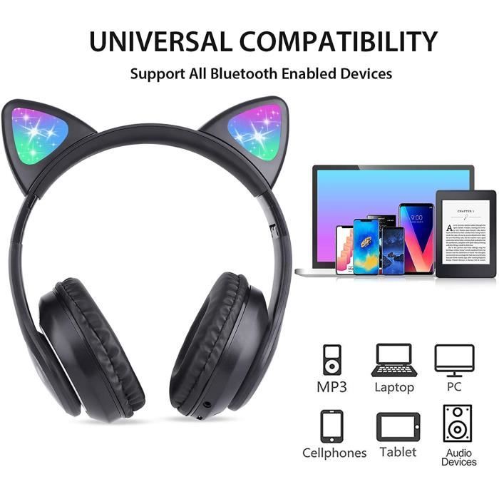 YAMAY Casque Bluetooth sans Fil Casque Audio Filaire avec