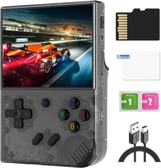 ANBERNIC RG35XX Console De Jeu Portable Rétro Système Linux Écran IPS 3