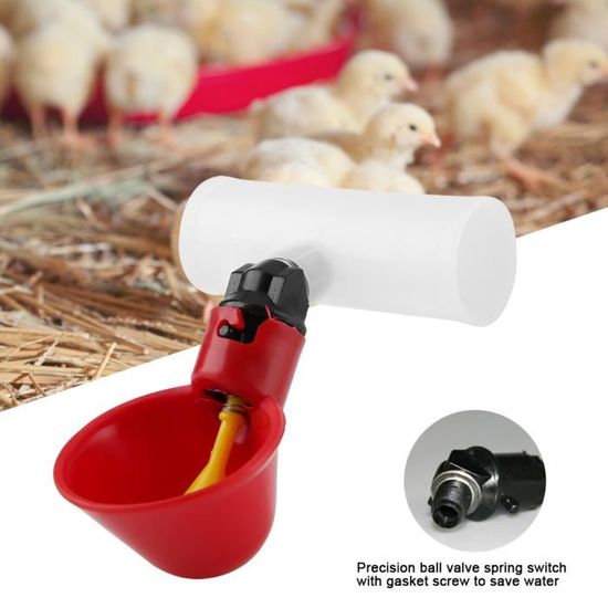 10 Pièces Automatique pour Volaille Tasses à Boire De leau De