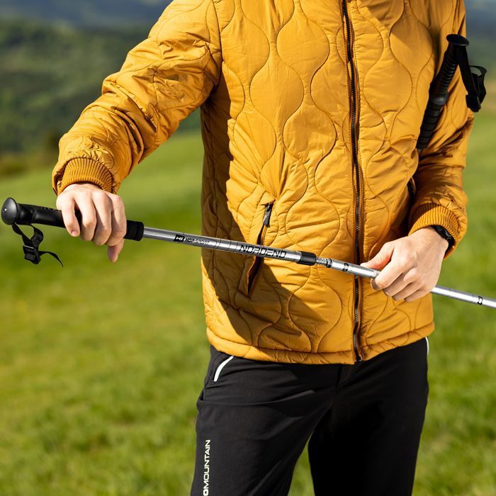 Bâton De Marche Pliable En Alliage Aluminium - Longueur Réglable 53-110 Cm, Pointe Antidérapante, Pour Randonnée