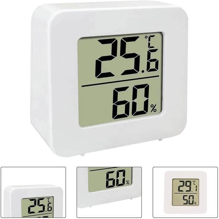 Mini Thermomètre Hygromètre Numérique LCD Intérieur pour Maison