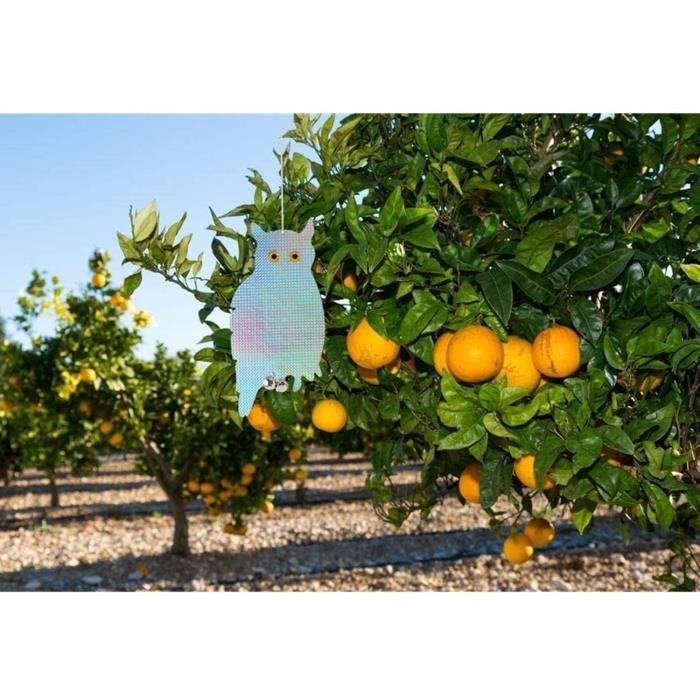 Effaroucheur Oiseaux Repulsif Pigeon Forme D' Hibou Réfléchissant