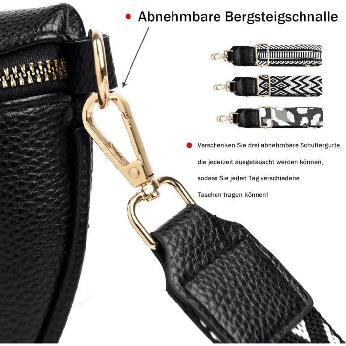Sac Téléphone Portable Femme Avec Protection RFID - Bandoulière Réglable, Porte-monnaie Amovible, Cuir PU