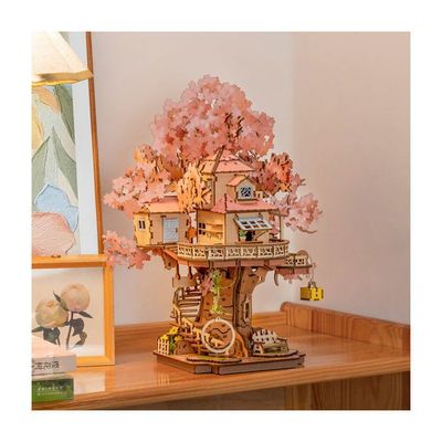 ROBOTIME Puzzles 3D, Maquettes en Bois pour Adultes - Puzzles en Bois pour Adultes, Maquettes d'architecture Classique à Construire Soi-même pour et Les Adolescents (Geometric Cathedra