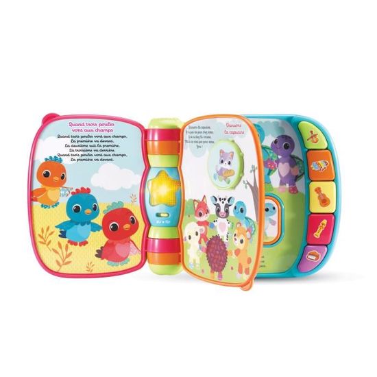 Vtech Baby Super Livre Enchante Des Baby Loulous Bleu Cdiscount Jeux Jouets