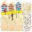 Kits Supports De Clés Cabines De Plage En Bois Pour