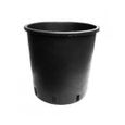 Pot rond - CULTURE INDOOR - 10L - Plastique - Noir - 26x22 cm-0