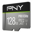 Carte MicroSDXC PNY PRO Elite - 128 Go - Classe 10/UHS-I (U3) - 100 Mo/s en Lecture - 90 Mo/s en Écriture-0