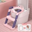 SINBIDE® Réducteur de WC bébé enfant Siège de toilette avec échelle Chaise Step Pot éducatif Rose-0
