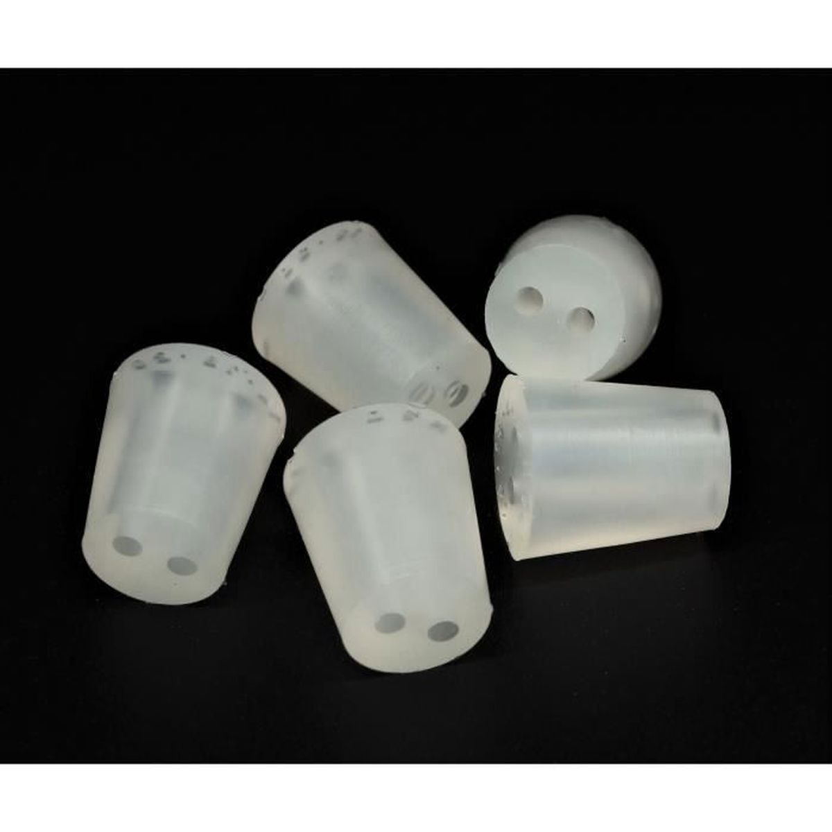 10 Pièce Bouchon Trou Silicone, Bouchons de Trou Meuble, Bouchons Ronds, Flexible Bouchon Cache Trou pour Trou de 20 mm