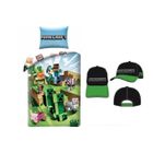 MGS33 OFFRE Noel : Parure de lit + casquette (54) Minecraft