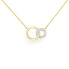 Collier Or Jaune et Diamants - Motif Anneaux - Femme - L'ATELIER D'AZUR