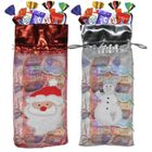 PRO DISTRI 2 sacs résille de Noël garnis d'un assortiment de 60 chocolats Kinder, Daim, Milka & Célébrations | Idéal pour déposer sous le