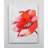 Tableau déco Fleurs  93 -  Toile peinte à la main  -  30 x 40 cm