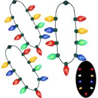 Ampoules LED clignotantes pour collier-Accessoires pour Noël- Jouet de collier lumineux dans le noir-Décoration de cadeau pour fête