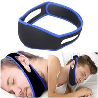 Bande anti-ronflement Snore Stopper, Arrêtez le ronflement Mentonnière Ceinture de soutien anti-apnée ronflement pour le sommeil