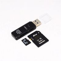 Boomersun Lecteur de Carte mémoire USB 3.0 de Haute Vitesse à Deux Fentes Prise en Charge SD, T-Flash(Noir)