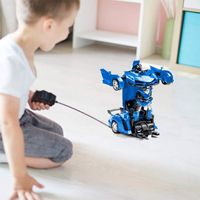 Voiture télécommandée 2 en 1 transformable en robot - SHOP-STORY - Bleu - Pour enfant à partir de 3 ans
