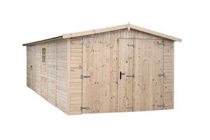 GARAGE Garage en bois,  ep 19mm, surface utile 17.02 m² INT035
