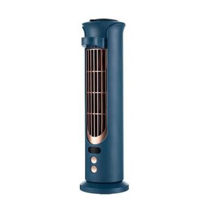 CLIMATISEUR MOBILE BLEU - Mini Climatiseur Portable Rechargeable Usb, Affichage Numérique Led, Ventilateur De Climatisation Mobi
