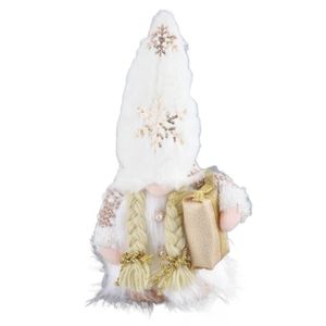 PERSONNAGES ET ANIMAUX Atyhao Décoration de Noël nain lumineux adorable, lutin de Noël en peluche avec chapeau orné de lumières