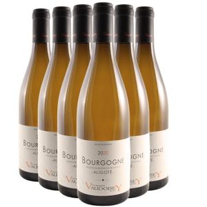 VIN BLANC Bourgogne Aligoté Blanc 2020 - Lot de 6x75cl - Dom