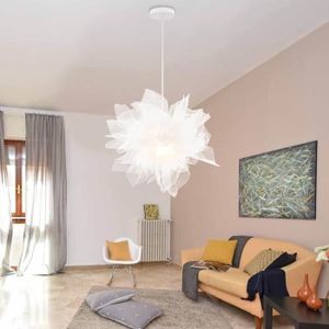 Creatif Suspension Lampe Pendante Romantique En Blanc Tulle