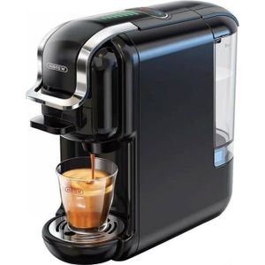 Machine à Café Capsules 4-en-1 KOTLIE | Compatible NES/DG/Moulu/ESE | 19 Bars | 800ml | Noir