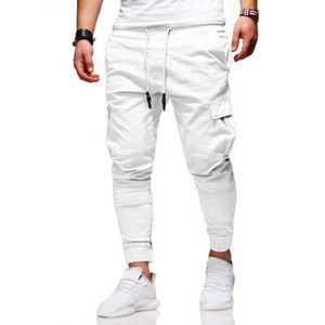 SURVÊTEMENT Homme Pantalon De Jogging Cargo En 60% Coton Pantalon Long Pantalon De Sport Pour Homme Salopette,blanche ,XXXL