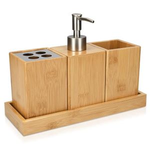 Accessoire Salle De Bain En Bambou Achat Vente Pas Cher