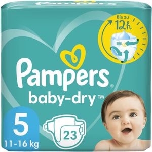 COUCHE PAMPERS Baby-Dry Taille 5 - 23 Couches