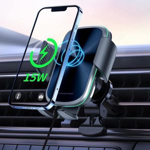 Support téléphone voiture chargeur induction sans fil - Ulneo