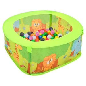 PISCINE À BALLES Piscine à balles pour enfants - ZJCHAO - 300 balles - Multicolore - 75x75x32 cm