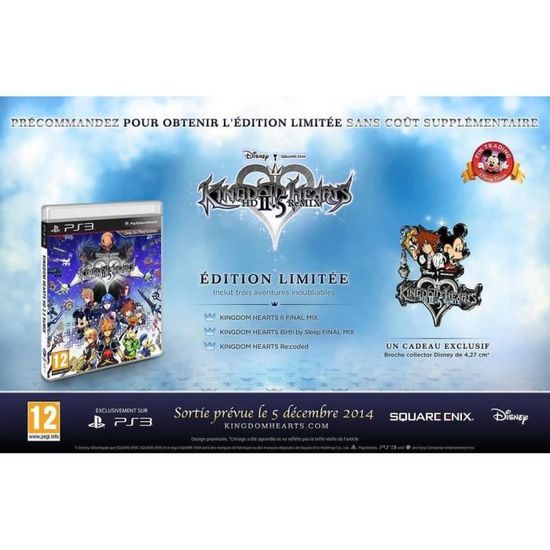 Kingdom Hearts 2.5 Edition Limitée Jeu PS3