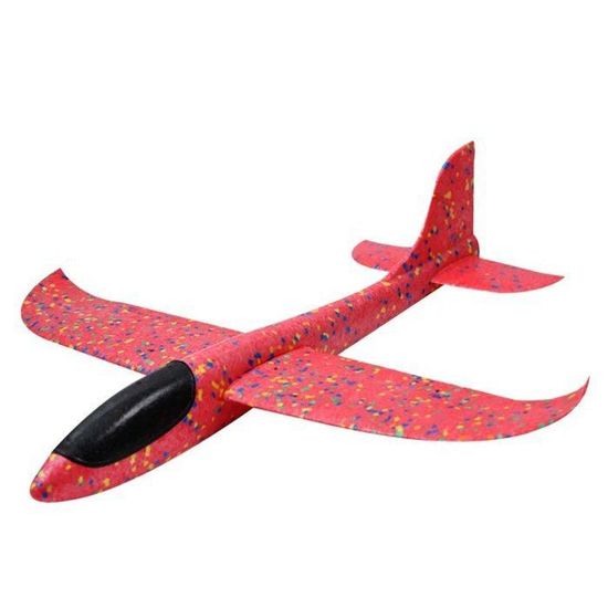 Avion Planeur à Lancer En EVA Rouge – Modèle Volant Pour Enfants, Extérieur, 100 Cm