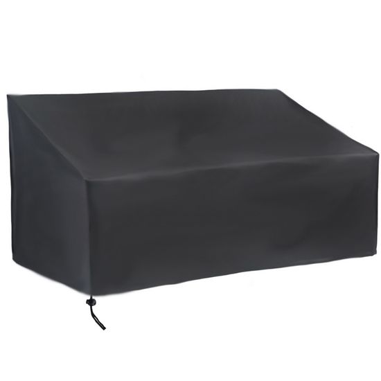 Housse De Protection Banc Jardin 3 Places 163x66x89 Cm – Étanche Oxford Anti-UV, Housse Banc Extérieur Noire