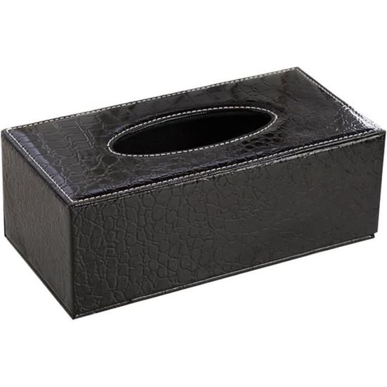 Boîte à Mouchoirs Décorative Drapeau Jamaïque - En Cuir PVC - Dimensions 20x12,5x11,5 Cm - Pour Maison, Bureau, Voiture