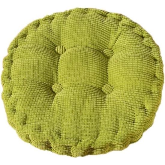 Coussin De Chaise Rond En Tissu Coton-lin - Rembourrage Perlé Pour Plus De Confort - 40x40cm, Motif Chat Japonais - Pour Bureau, Jardin, Intérieur/extérieur