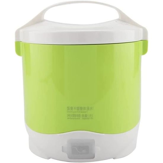 Acier Inoxydable 24V 130W 1L Électrique Portable Multifonctionnel Cuiseur À Riz Cuiseur À Vapeur