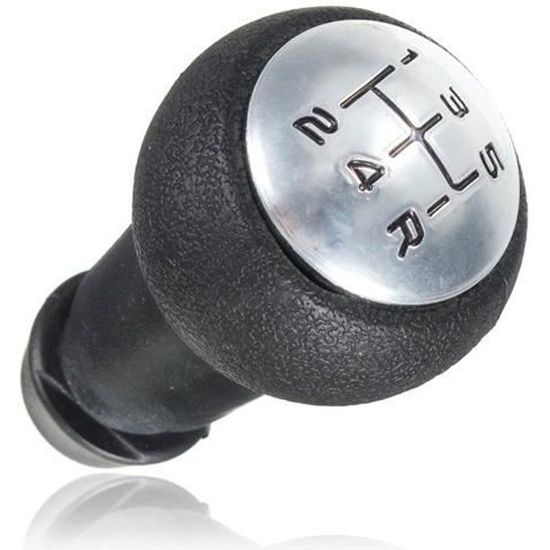 Pommeau De Levier De Vitesse Chromé Pour Peugeot (106, 206, 307, Etc.) - Manuel 5 Vitesses - Design Ergonomique