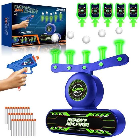 Jeu D'adresse Enfant 6-12 Ans Cible Pour Nerf Jeu De Tir Vankarr Avec Cibles Flottantes - 2 Pistolets Et 9 Cibles - Pour Enfants 6-12 Ans Cible De Tir Nerf Cadeau Garçon Fille 6 Ans Et Plus