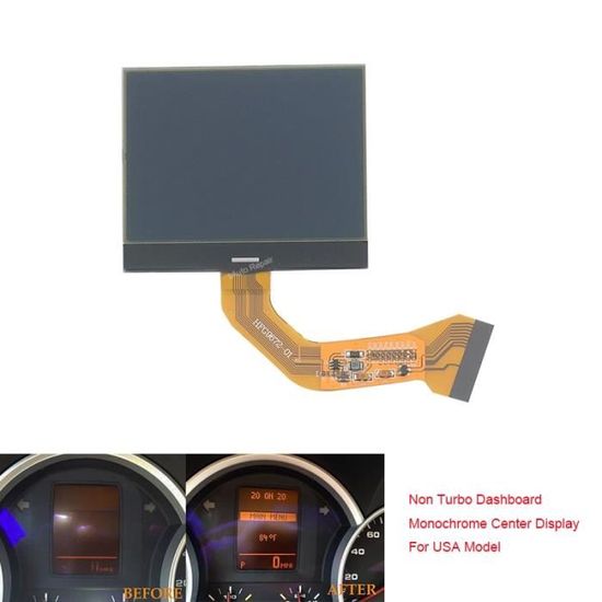 Écran LCD Pour Tableau De Bord Touareg Porsche Cayenne 955 957 - Noir