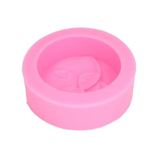 Moule En Silicone Visage De Lune Pour Savon, Bougie, Résine Et Poterie - Qualité Alimentaire