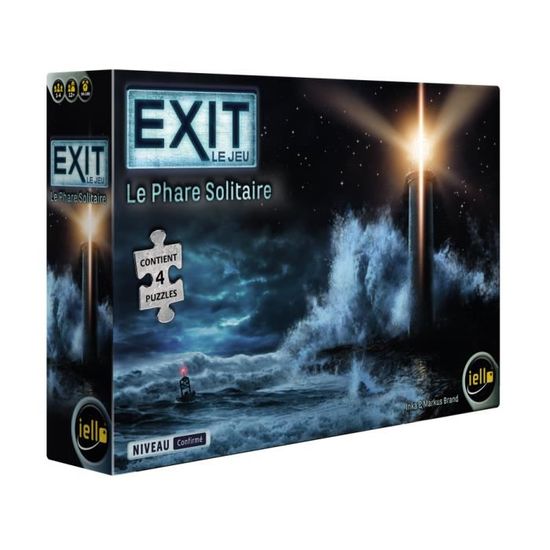 Jeu de puzzle EXIT - Le phare solitaire - IELLO - Pour adulte - Thème fantastique - Intérieur