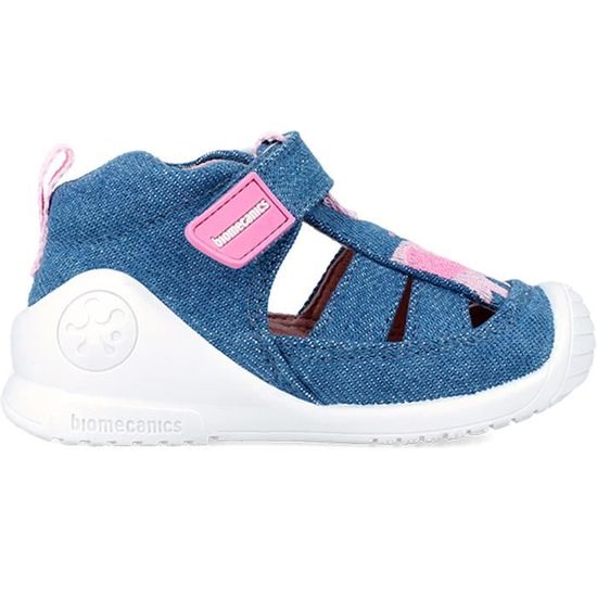Sandales premiers pas BIOMECANICS Elephant Couleur denim Scratch Bebe fille Cow boy Cdiscount Chaussures