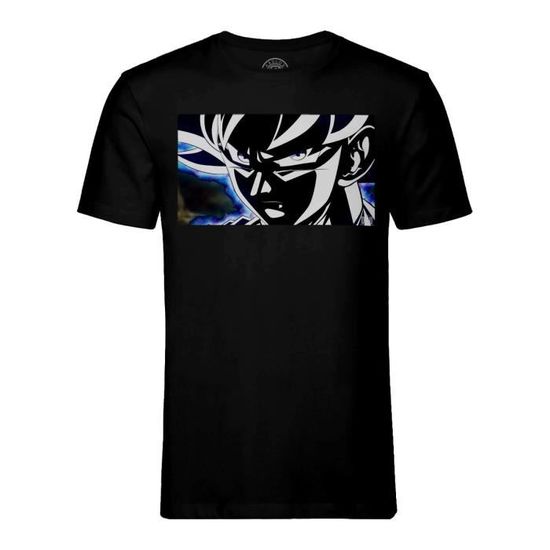 Dragon Ball Z T-Shirt Officiel Sangoku Kamehameha - Noir - Manga Anime Sous Licence DBZ