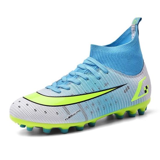 Chaussures De Football Pour Hommes Et Garçons – Simili Cuir, Semelle Synthétique, Tailles UK 1 à 12