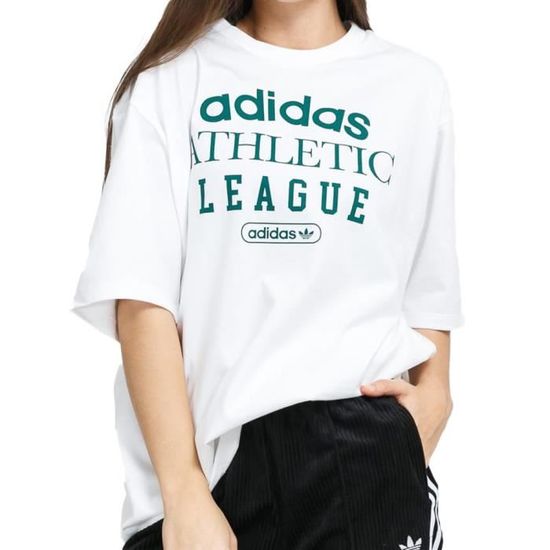 Tee shirt on sale blanc adidas femme